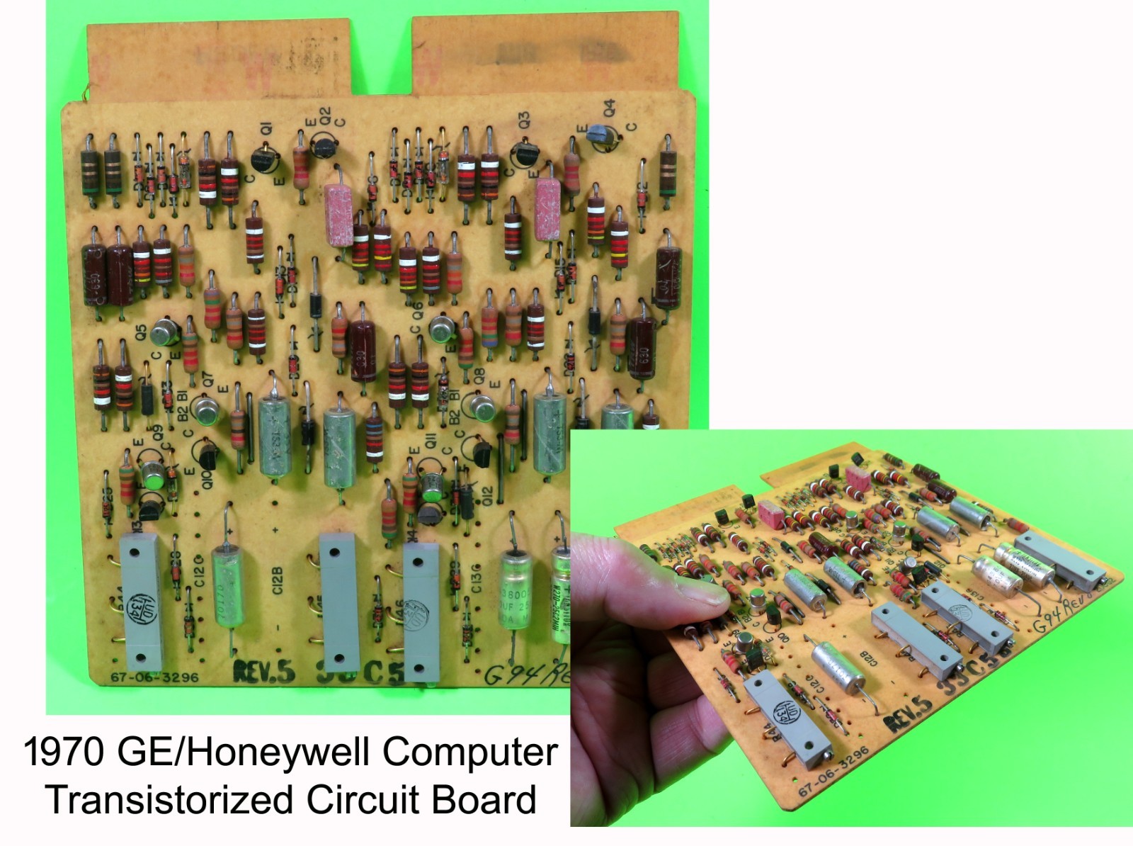 Vintage 1970 Transistorized Circuit Board – GE-210/Honeywell Computer (2DCG2)