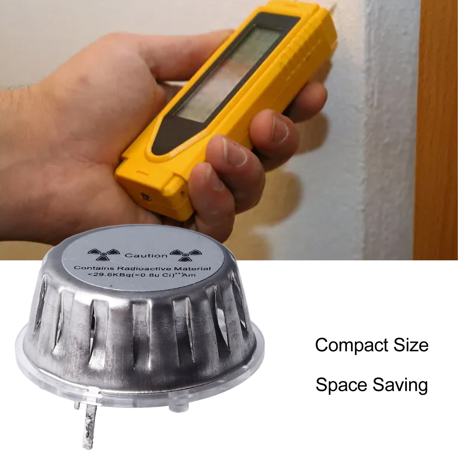 Nuclear Radiation Detector Household Stainless Steel And Polyester Compact