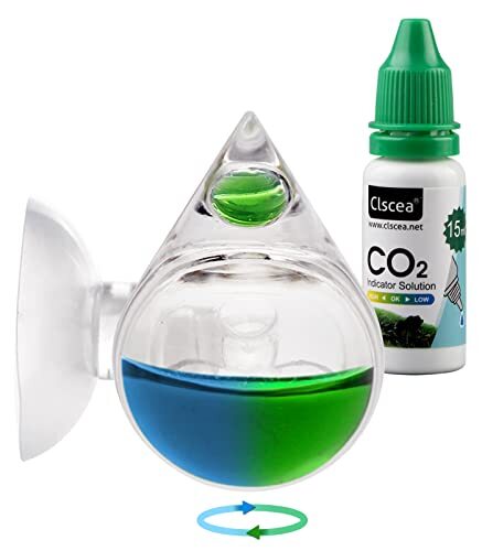 Aquarium CO2 Acrylic Drop Checker CO2 Indicator Tear Drop & 15ml