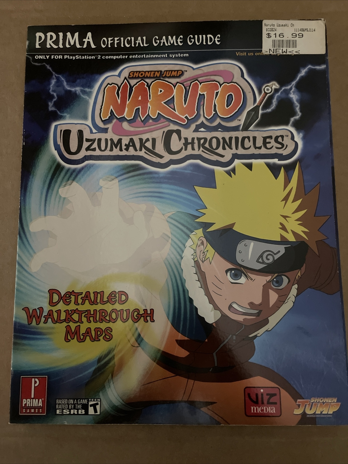 Naruto Uzumaki Chronicles PS2 Guide Brand New