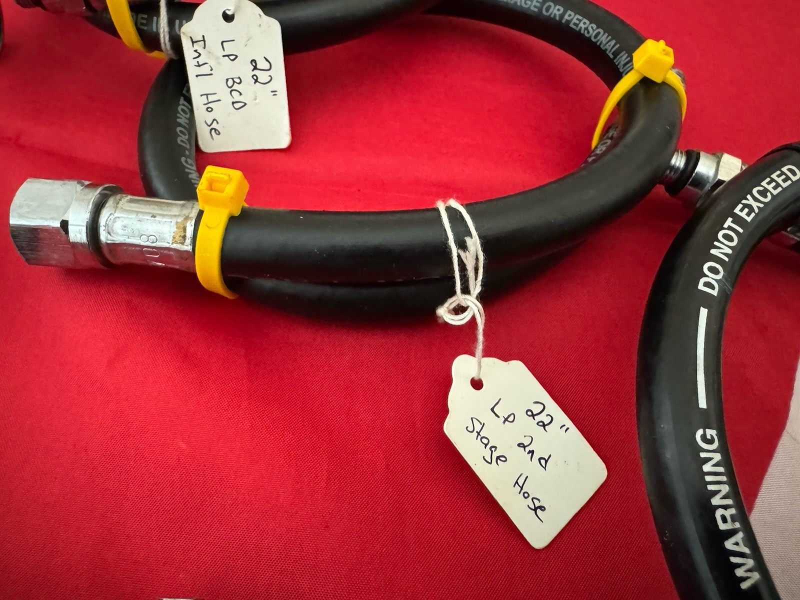 ATOMIC SCUBA 26” HOSES FOR REGULATOR AND ONE BCD SOLD SEPARATELY!
