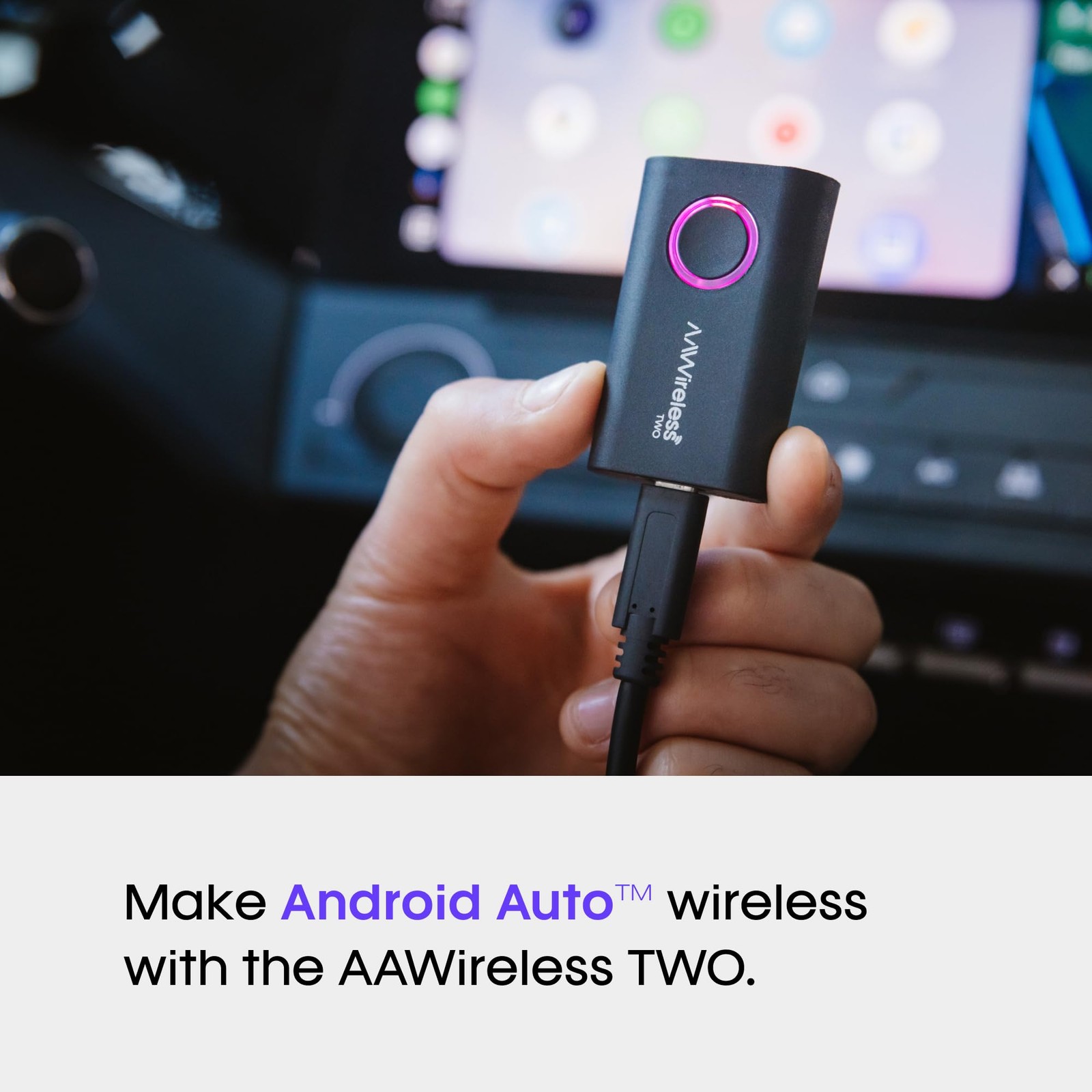 AAWireless Two - Android Auto Wireless Adapter - Convert Factory Wired