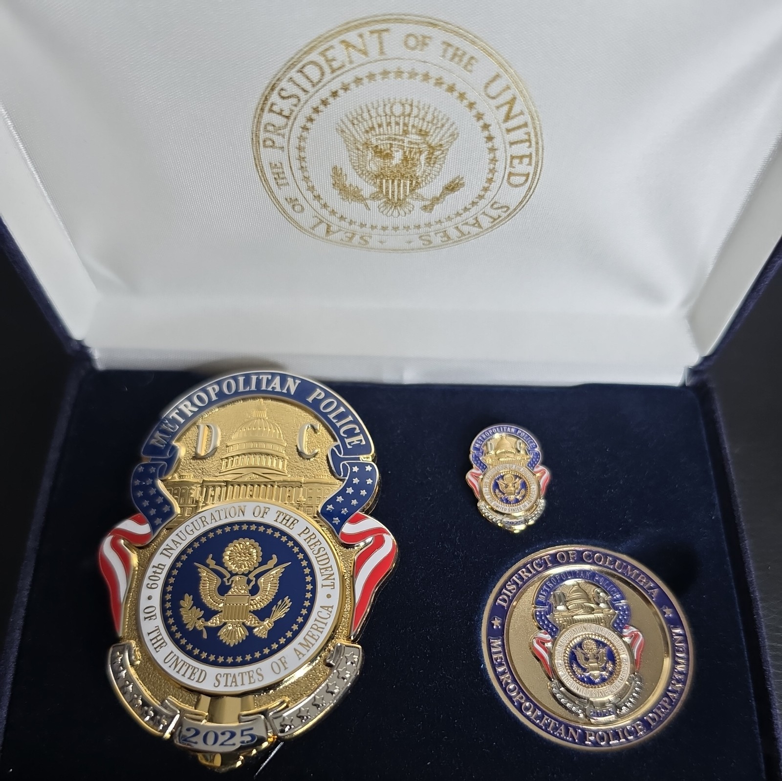 2025 Presidential Inauguration Badge Set  Metropolitan Police Department