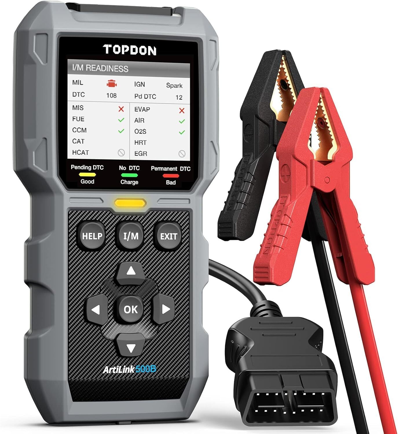 TOPDON AL500B Car Code Reader Diagnostic Tool OBD2 Scanner & Auto Battery Tester