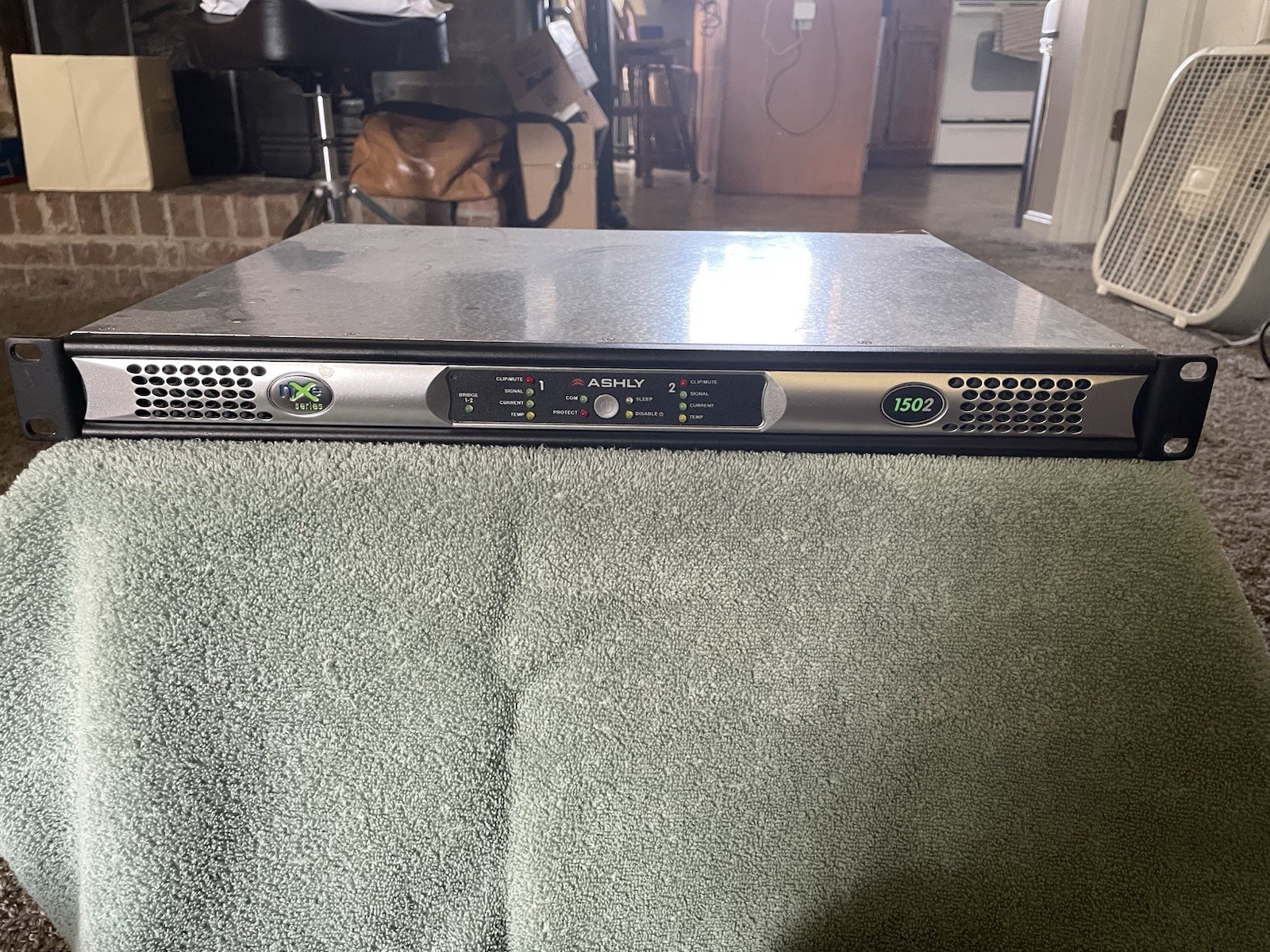 Ashly nXe 1502 2x150W Network Multi-Mode Power Amp w/ Dante
