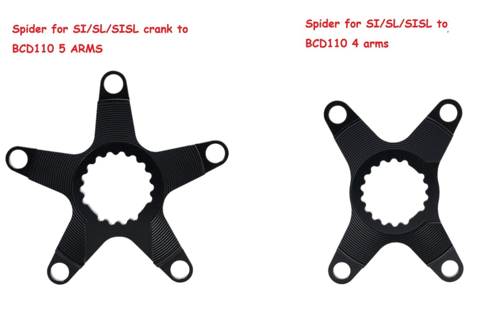 Stone Chainring Spider for Cannondale SI SL SISL Crank to BCD110 5 Arms 4 bolts