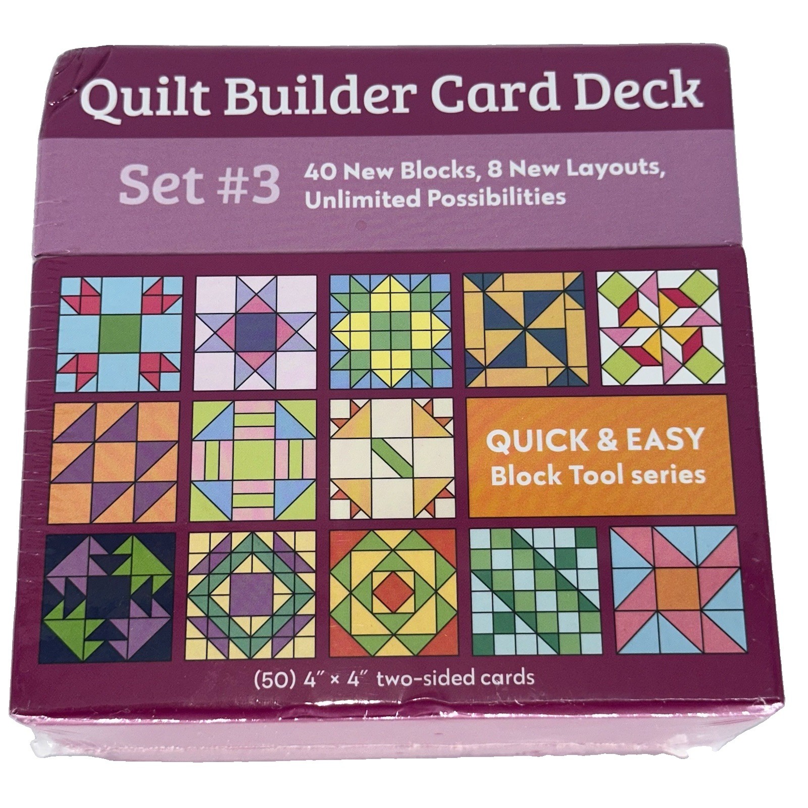 Quilt Builder Card Set.   40 New Blocks, 8 New Layouts, Unlimited Possibilities