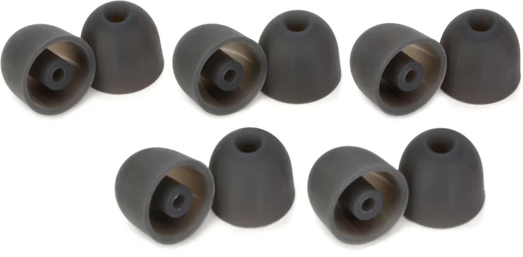 Westone Star Silicone Eartips - 12mm Black Size (5 pairs)