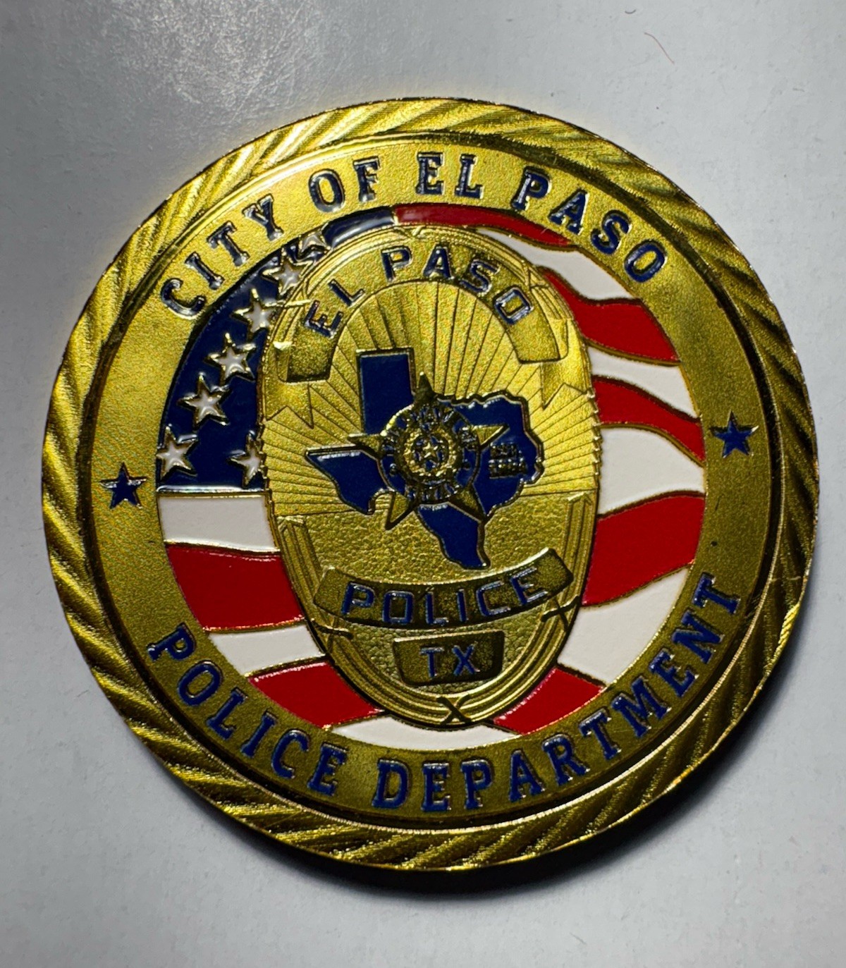 El Paso Police Challenge Coin