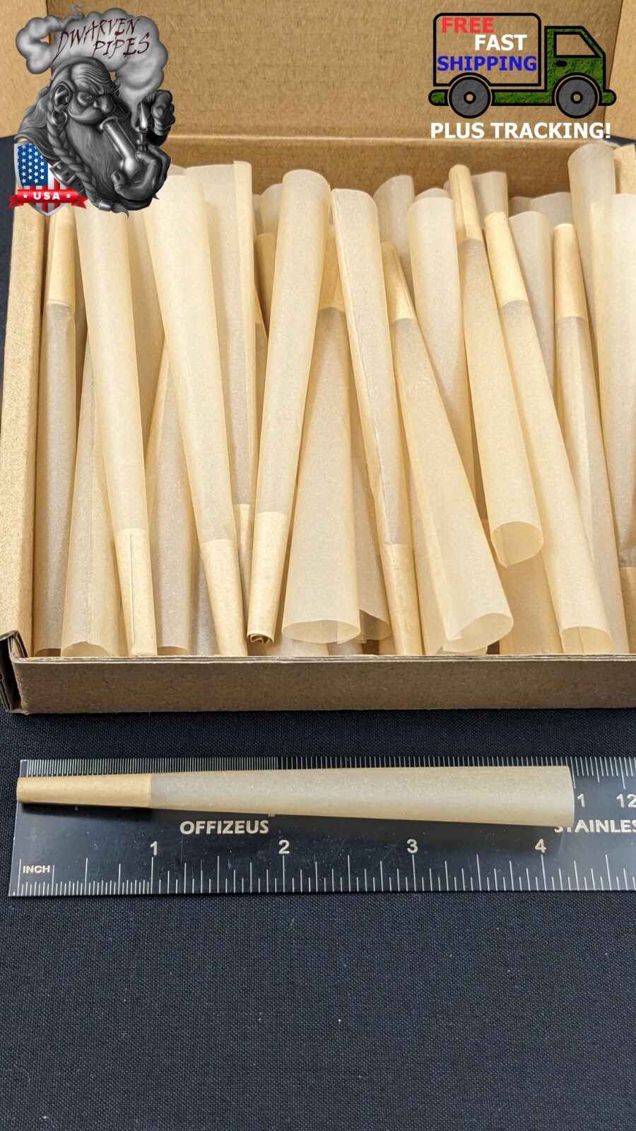 50 Tobacco Pre Rolled Cones Rolling Papers