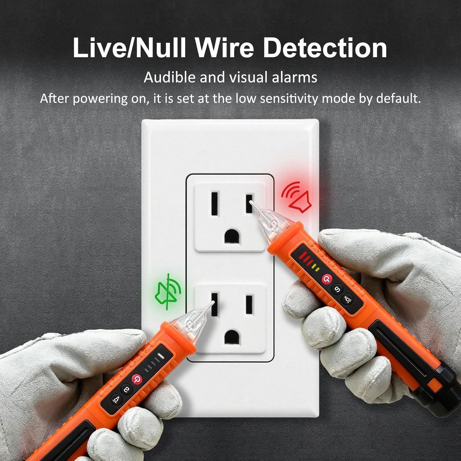 Smart Voltage Tester: 3-Range Non-Contact Detector with Compact Design & Alarm