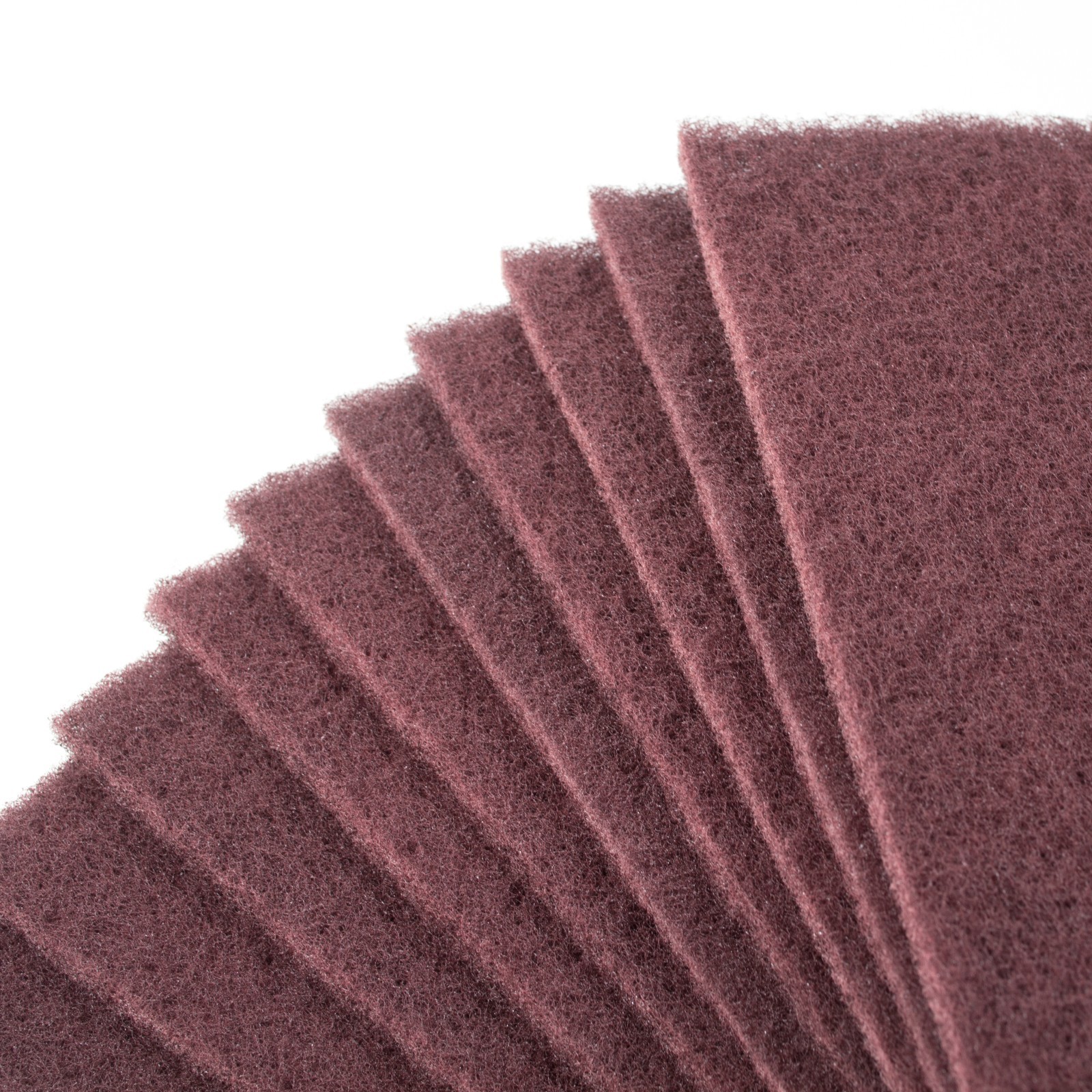 20 pk Maroon Abrasive Scuff Hand Pads 6" x 9"