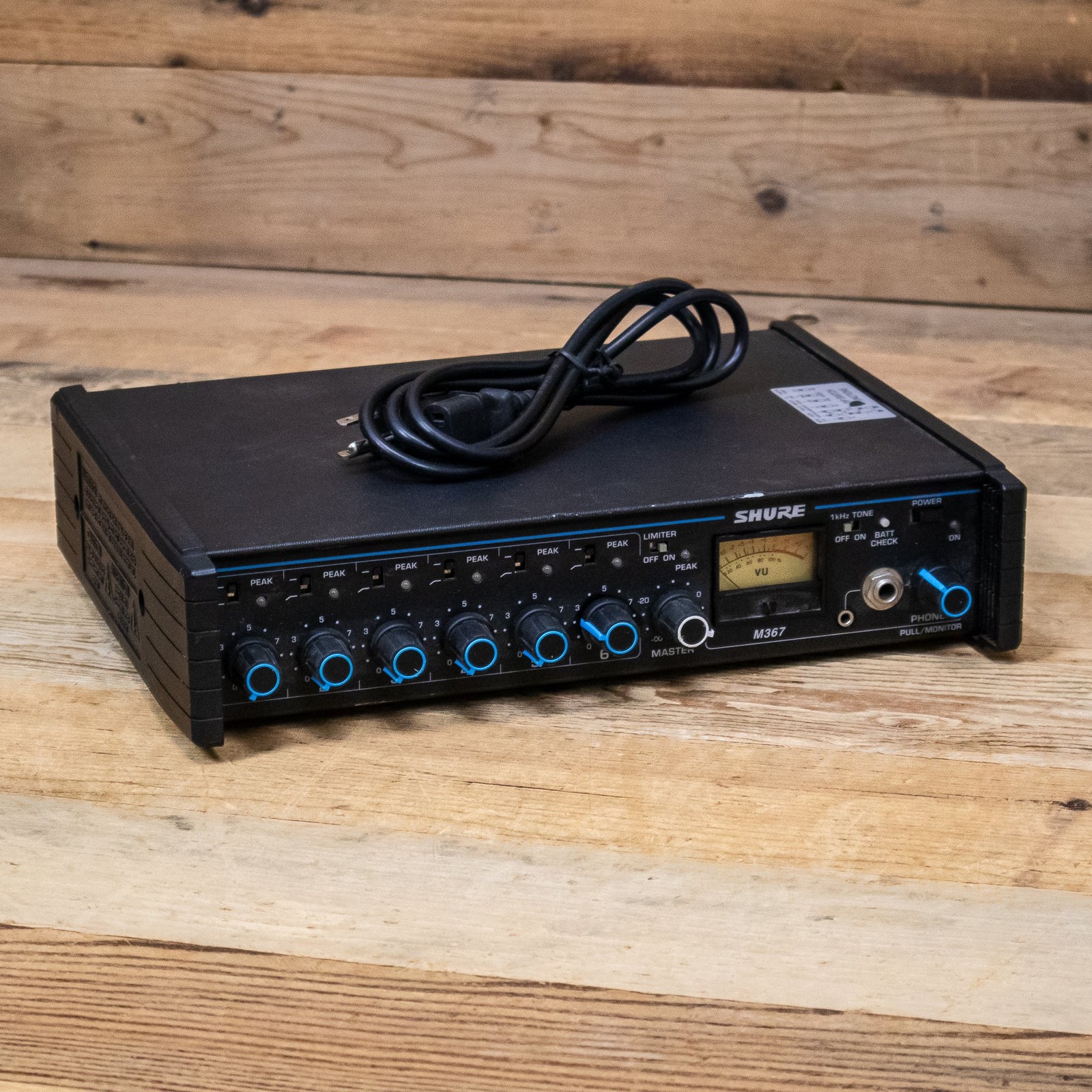 Shure M367 (M-367) Portable AC/DC 6-Channel Mic Mixer Remote U285048