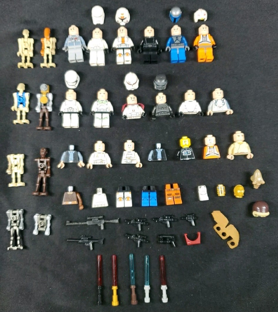 Lego Star Wars Minifig Lot Jedi Clone Imperial Sith Stormtrooper Figures RARE **