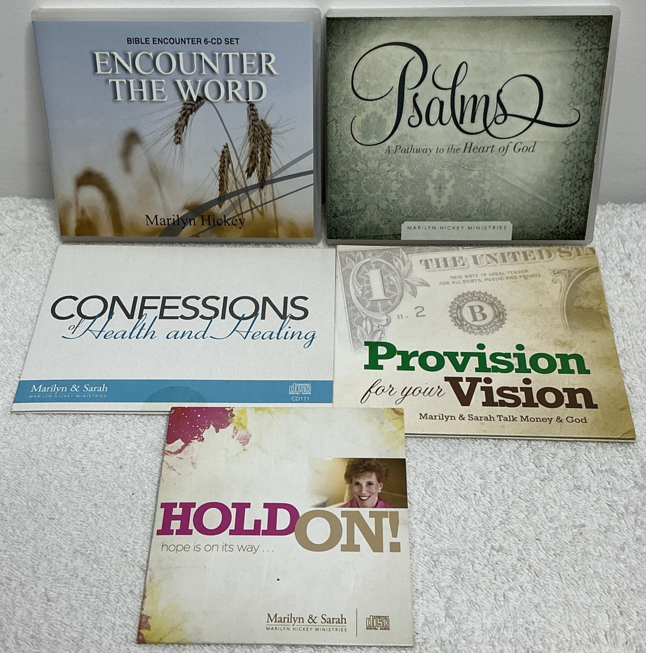 Marilyn Hickey Ministries Bible Teaching Lot of 12 CDs Audiobooks Sarah Bowling