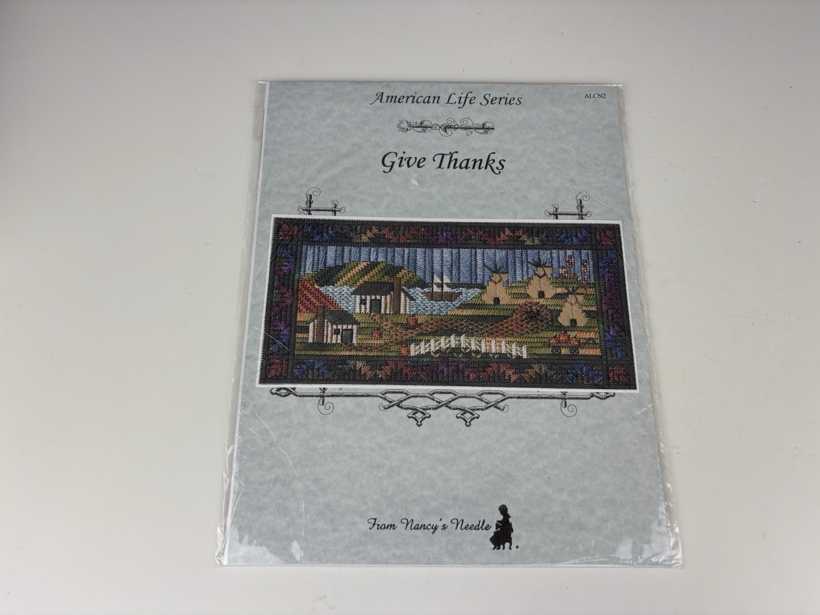 From Nancy’s Needle American Series Give Thanks Needlepoint Pattern 1S