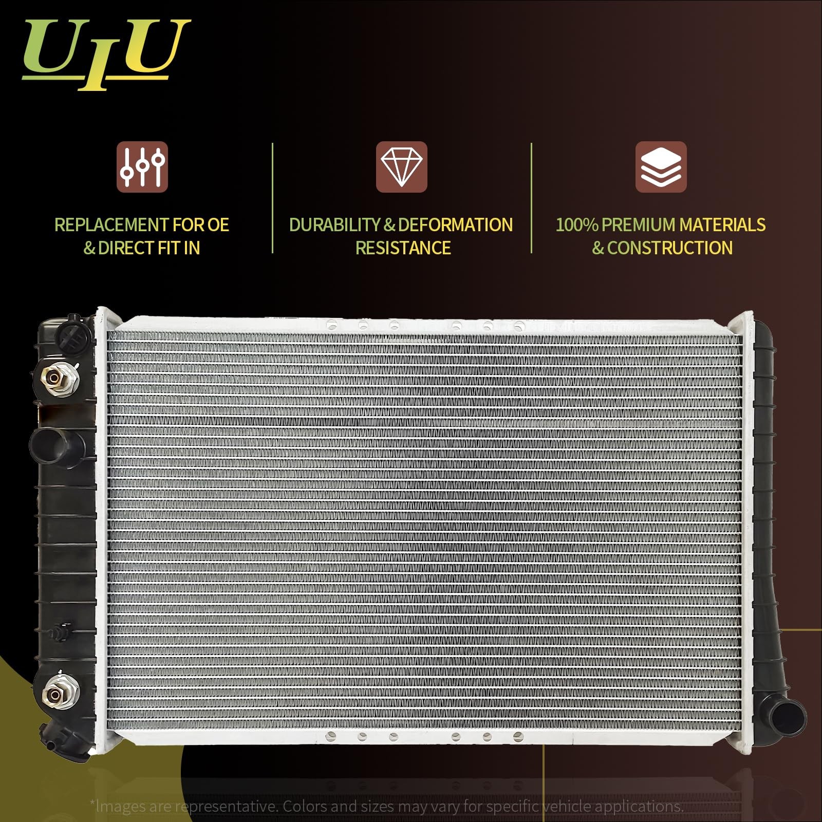 19 Radiator for Accord 90-93 Prelude 92-96 2.2 L4 1" Thick Core