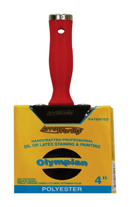 ARROWORTHY OLYMPIAN 4" POLYESTER STAIN & PAINT BRUSH
