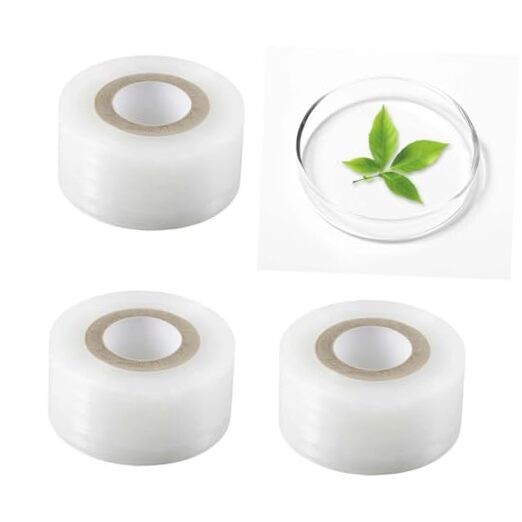 3 Rolls Clear Petri Dish Film, 984Ft x 1.2'' Moisture Proof Lab Sealing Film