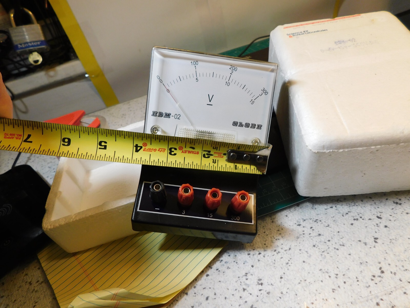 Science Kit & Boreal #66094-06 Voltmeter-3-Range 0-3V/15V/300V DC