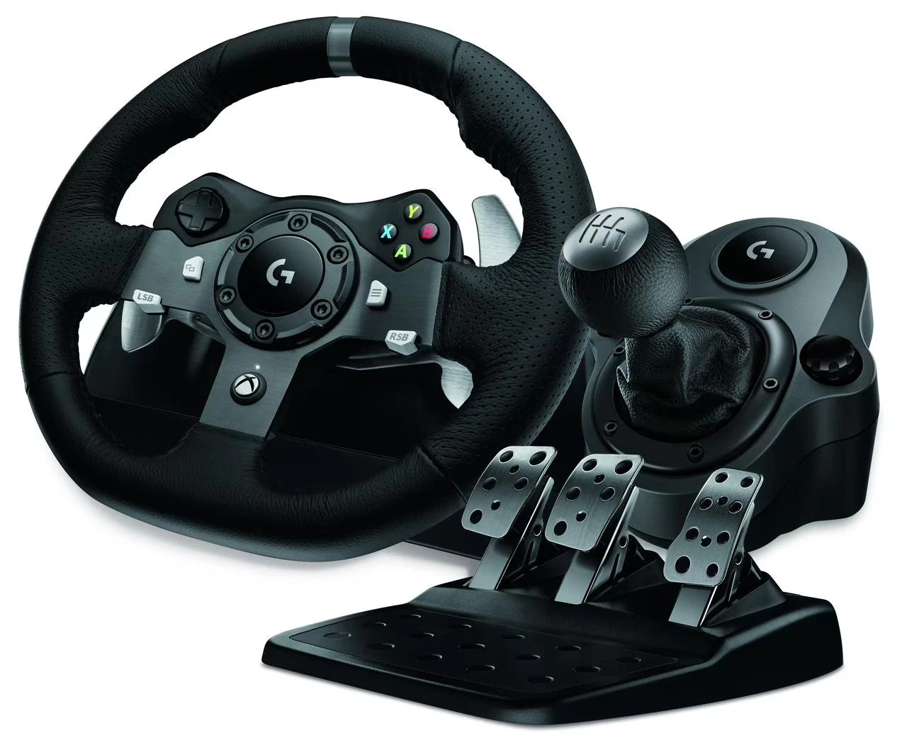 Logitech G920 Wheel and Shifter Bundle for Xbox - Immersive Gaming Experience