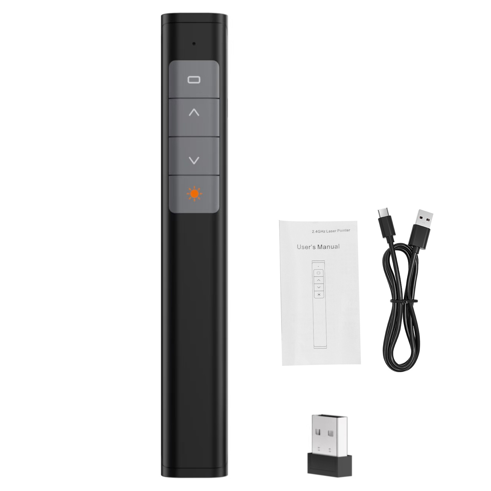 Plug-and-Play Page Turner 2.4GHz Wireless Presenter Remote Presentation Clicker