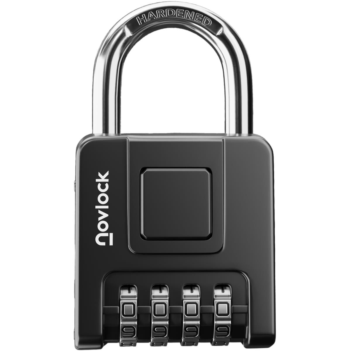 Heavy Duty Weatherproof 4-Digit Combination Padlock for Lockers, Gates, Fences
