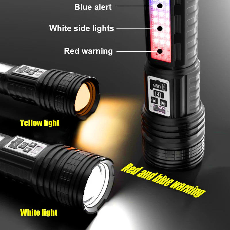 19000000LM Most Powerful Flashlight High Power Rechargeable Led Flashlight US