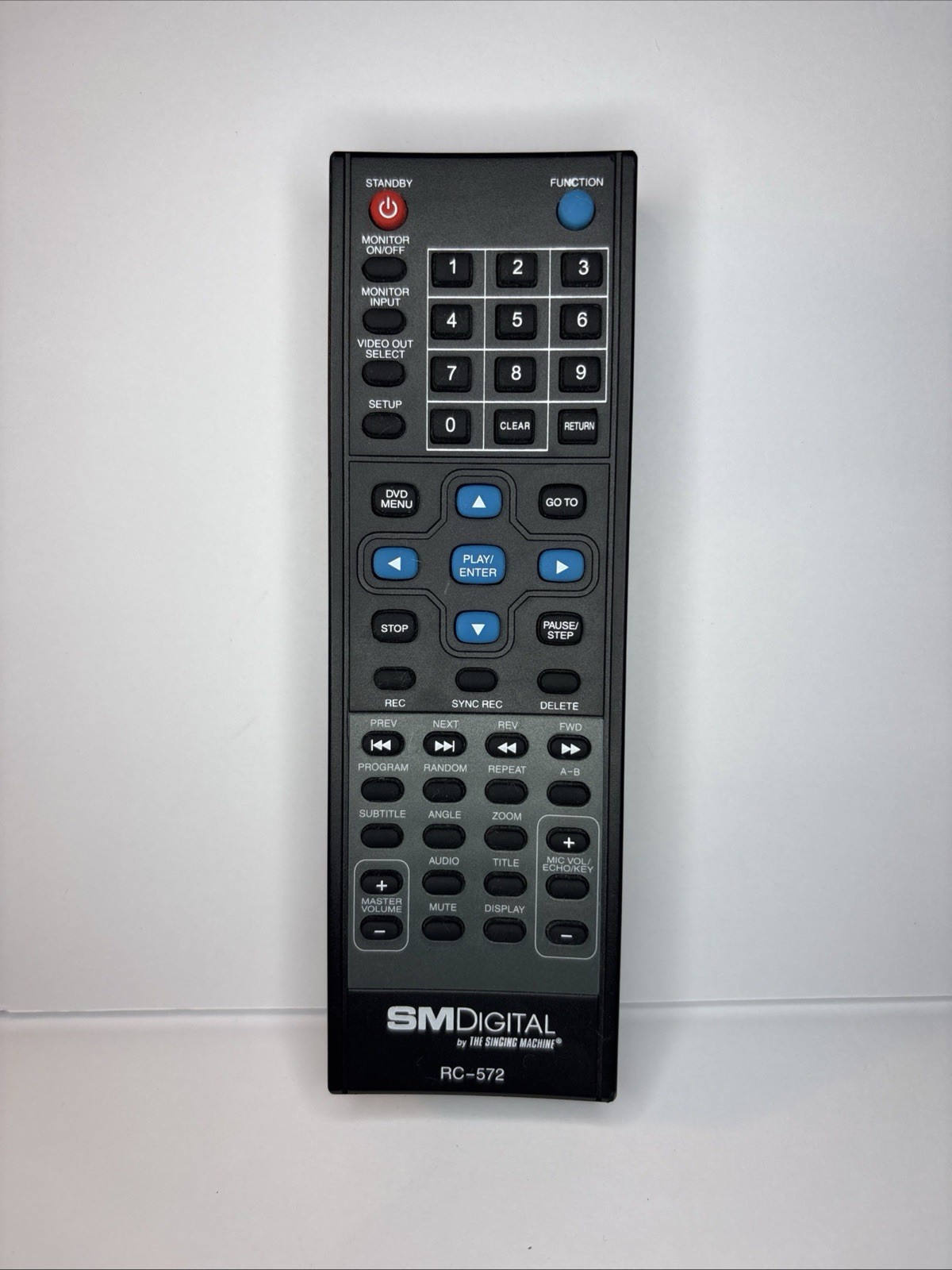 Genuine The Singing Machine RC-572 Remote Control for SMD-572 Karaoke System
