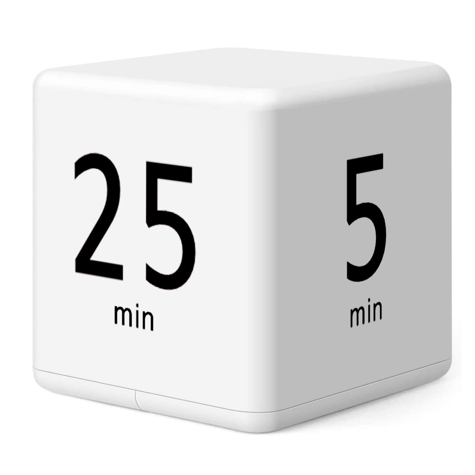 Rotating Pomodoro Timer, 5/25/15/45 Mins Preset, Desk Cube Countdown Flip Pro...