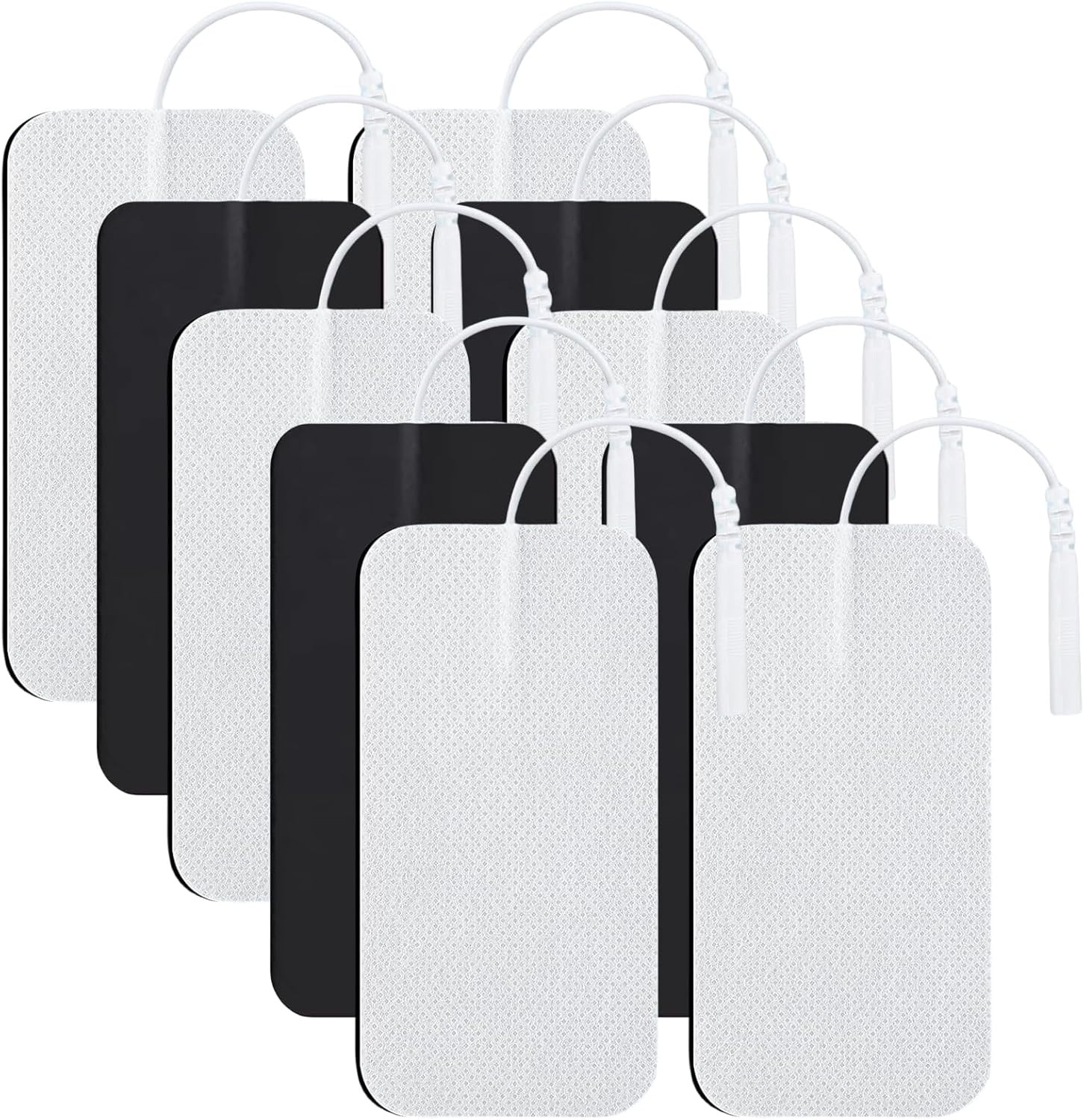 TENS Unit Replacement Pads 10 Pcs, TENS Unit Electrode Pads 2"X4", Large
