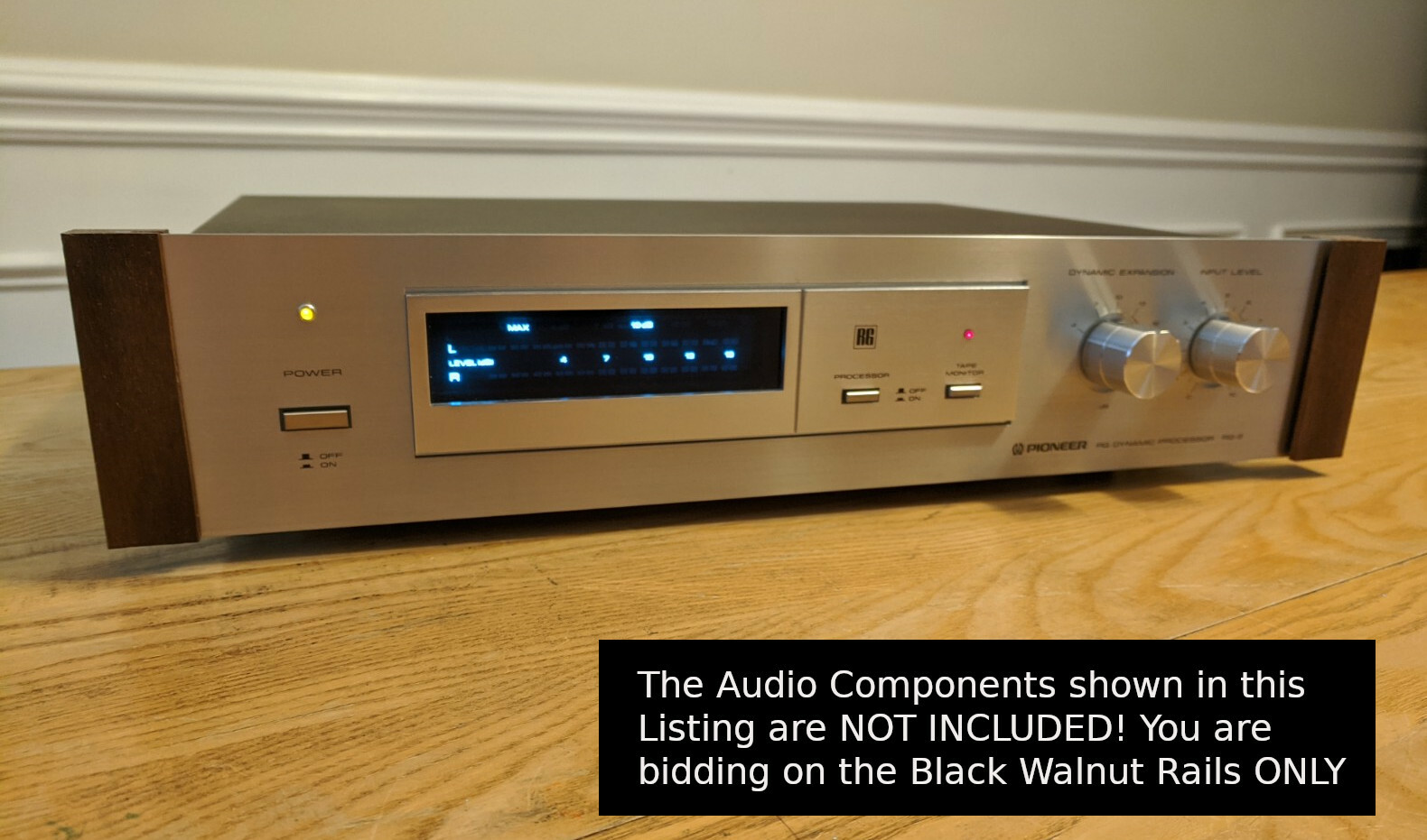 Black Walnut Rails Fits Pioneer RG-2 RG-60 RG-70 RG-9 SR-303 SR-60 SR-70 SR-9