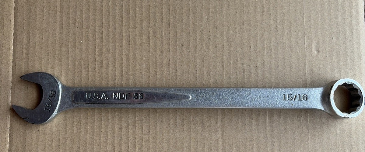 Napa Professional 15/16" Combination Wrench NDF 66 12 Pt Made In The USA