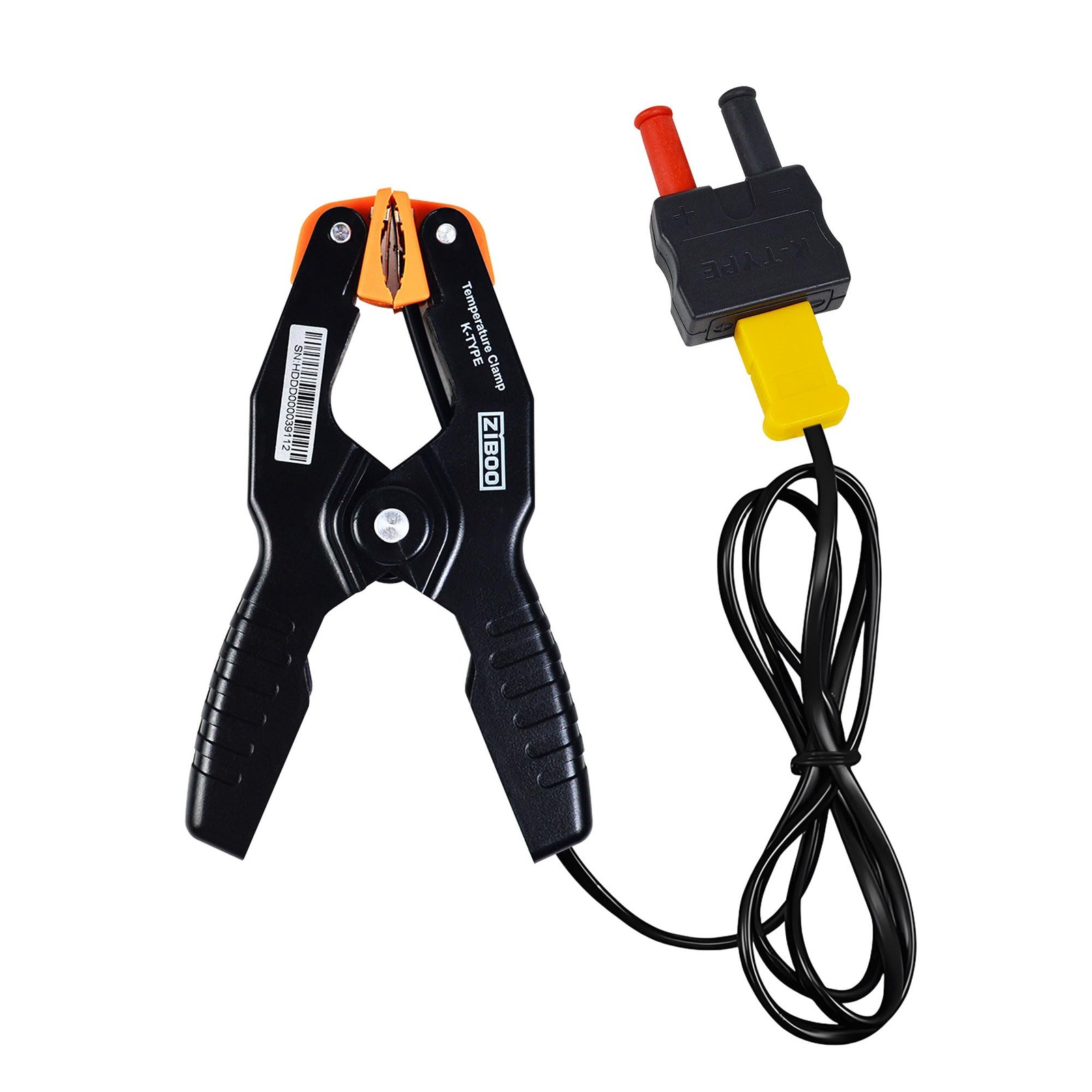 ZIBOO 69140 K-Type Thermometer, Pipe Temperature Clamp for HVAC/Multimeter,...