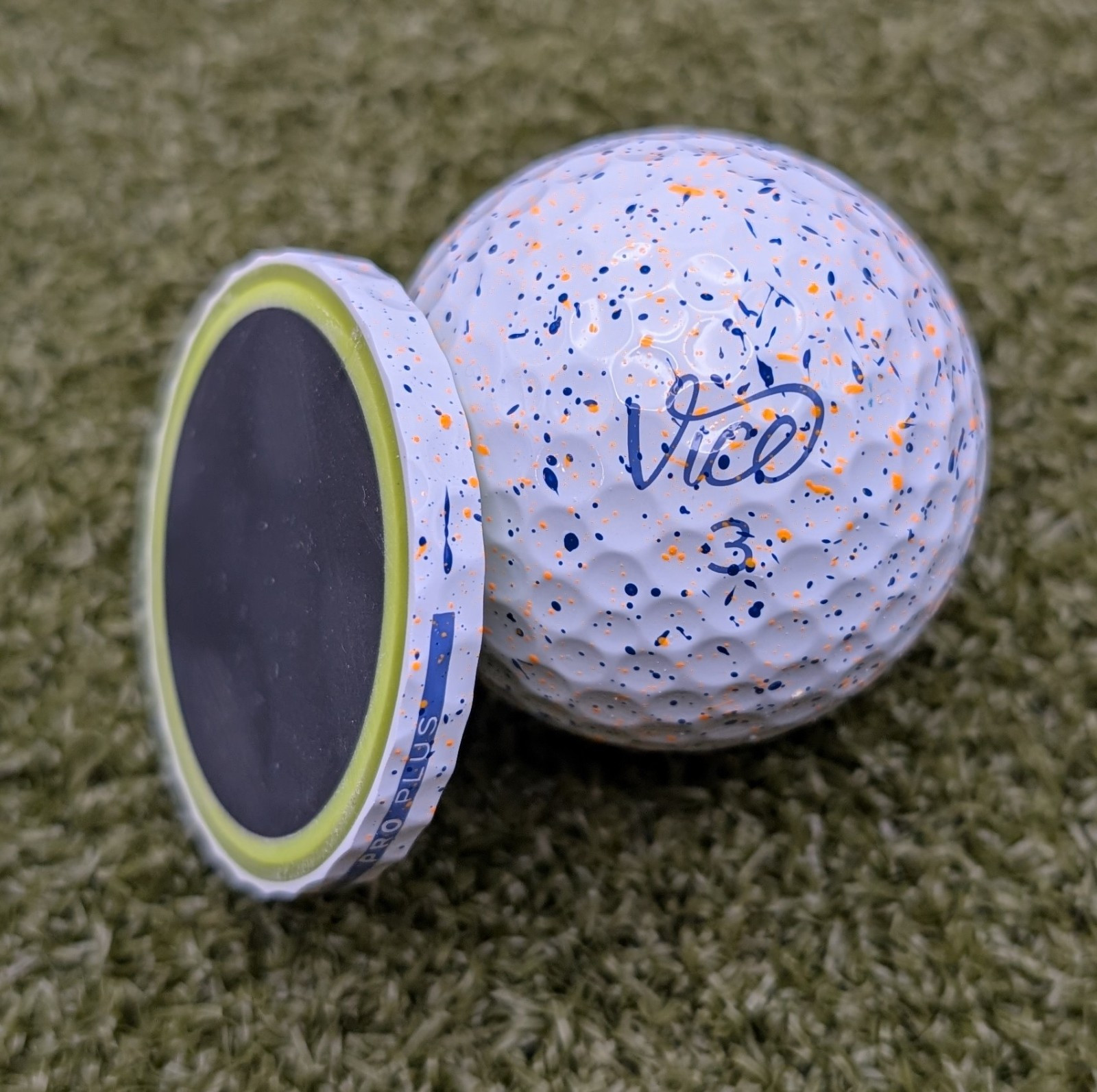 Vice Pro Drip Real Golf Ball Marker Cross Section Drive Tour Pro Plus NavyOrange