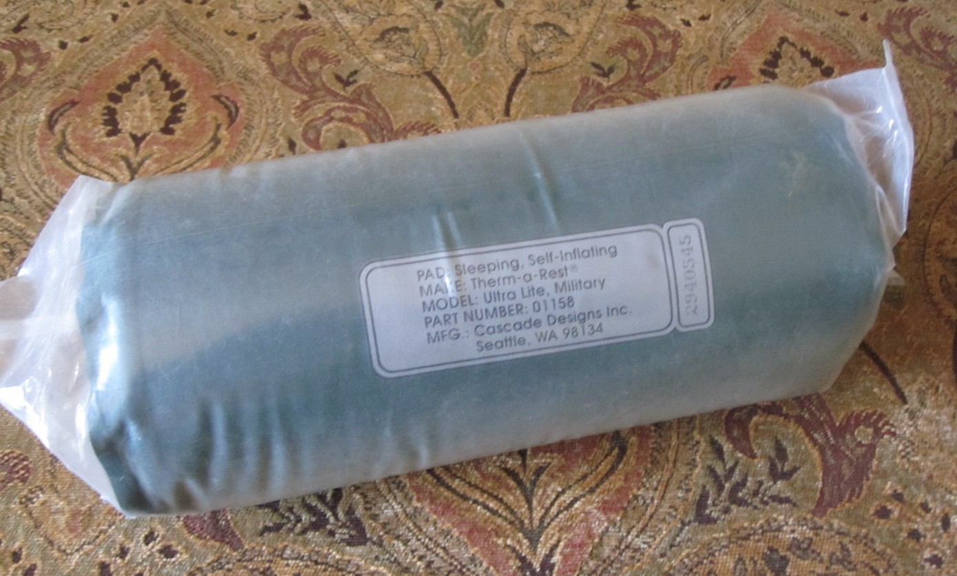 USMC ARMY ISSUE FIELD ULTRA LITE THERM REST SELF INFLATING SLEEP PAD #01158 NEW