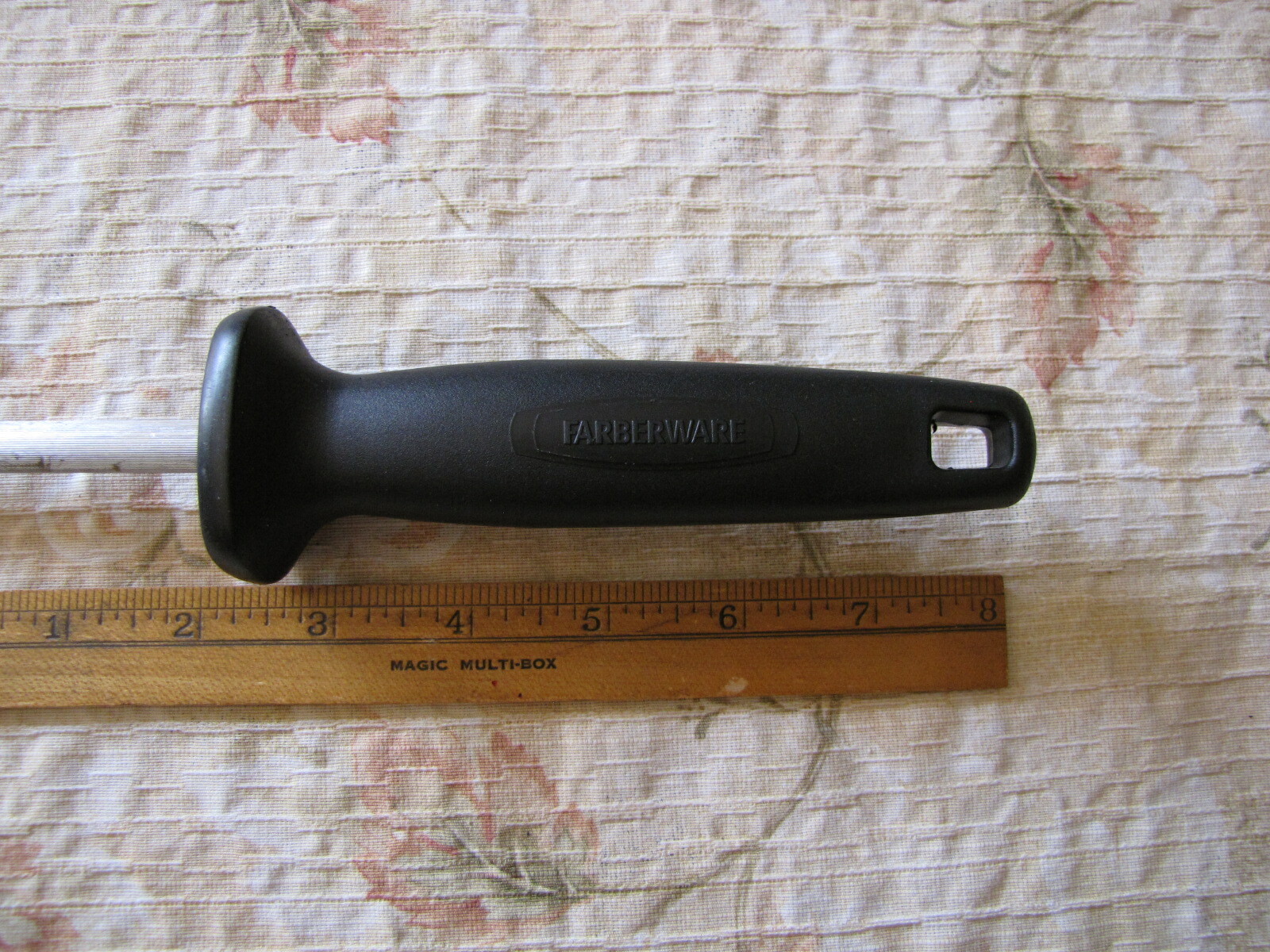 Kitchen Knife Sharpener FARBERWARE 13" - w 8" Sharpening Steel Rod - Pre Owned