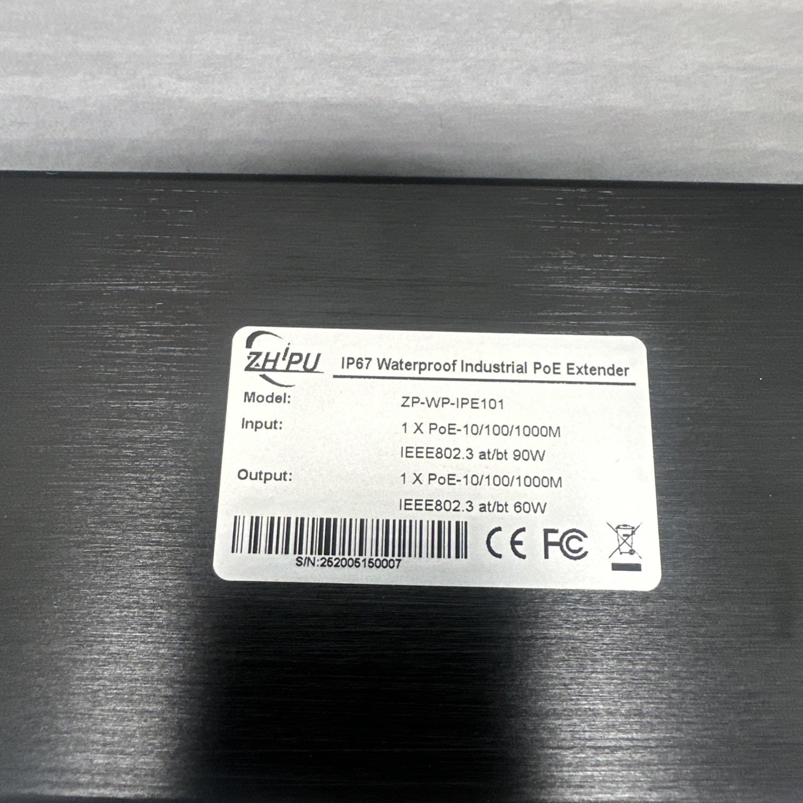 Industrial IP67 Waterproof PoE Extender 90w WP-IPE 102