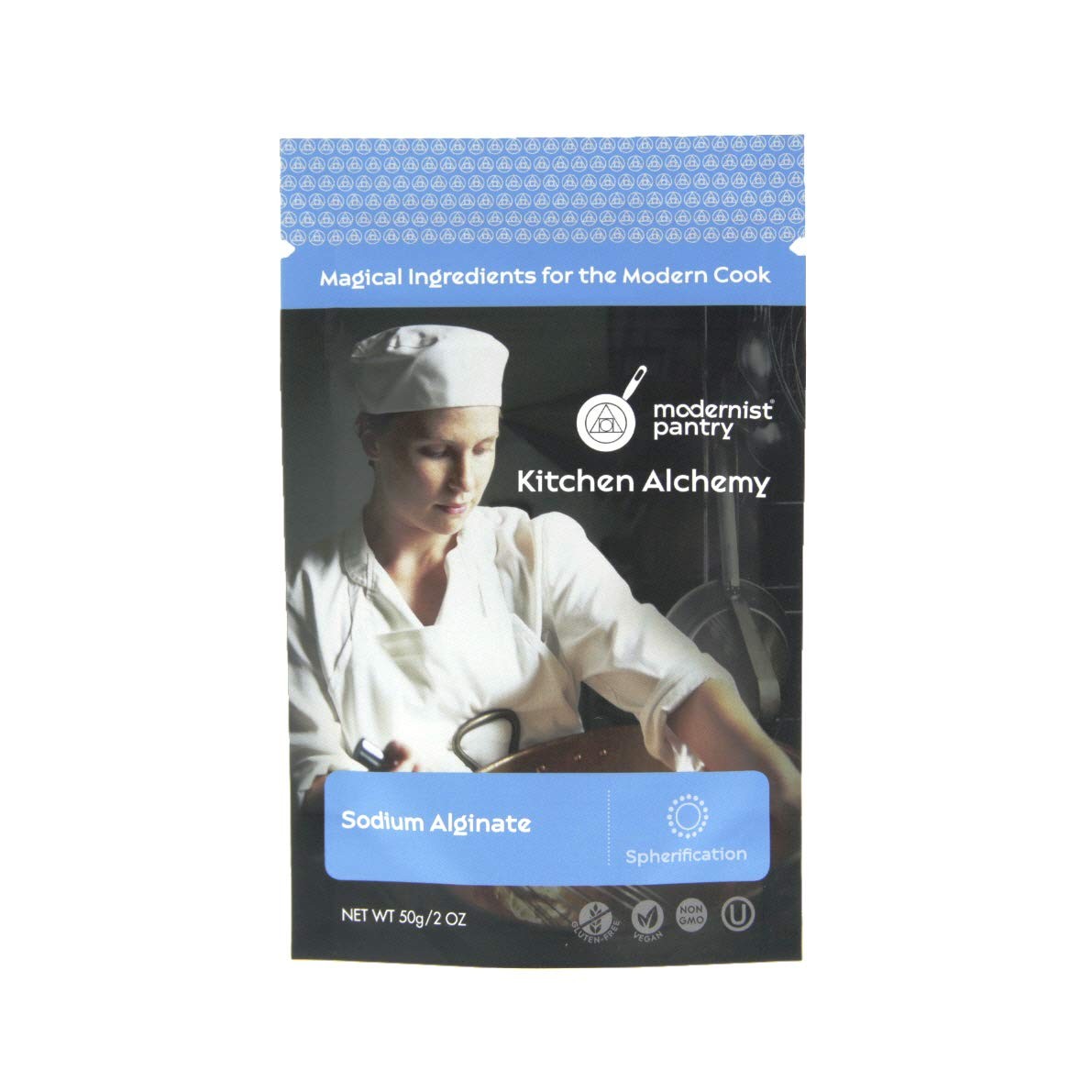 Pure Sodium Alginate (Molecular Gastronomy) ⊘ Non-GMO 2 Ounce (Pack of 1)