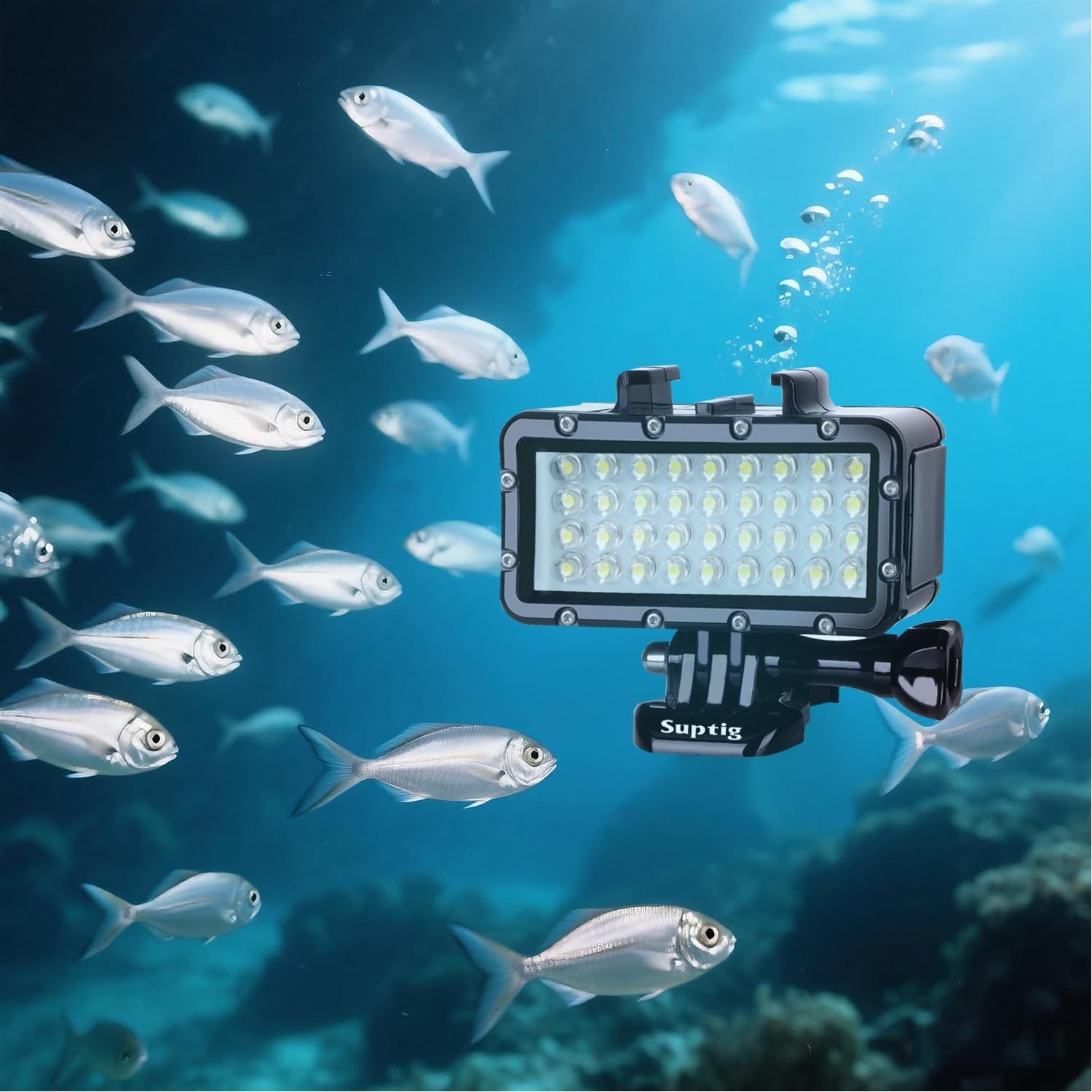 High Power Waterproof LED Diving Light - Dimmable Underwater Video Fill Light fo
