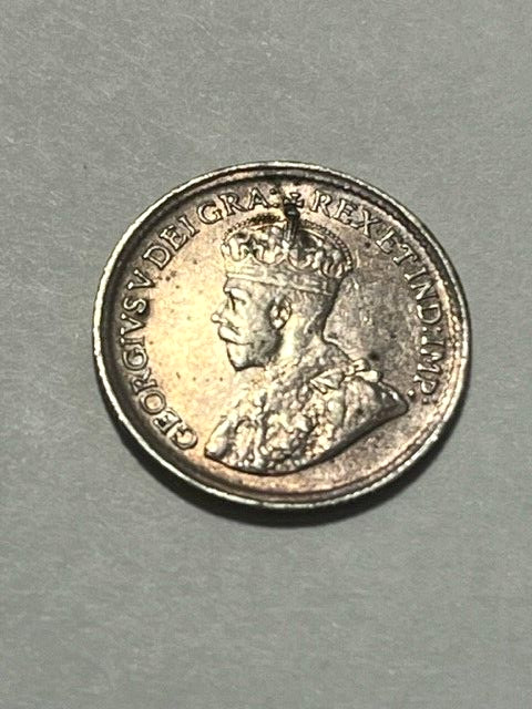 1919 Canadian Silver Five Cents F++ #9660