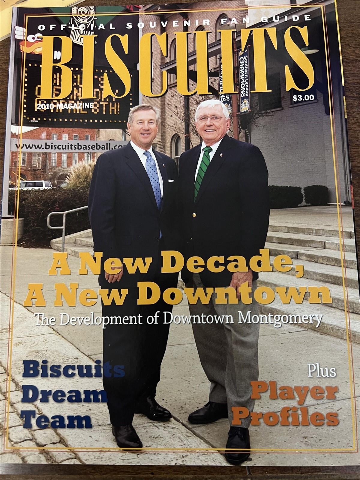 2010 Montgomery Biscuits Official Souvenir Fan Guide