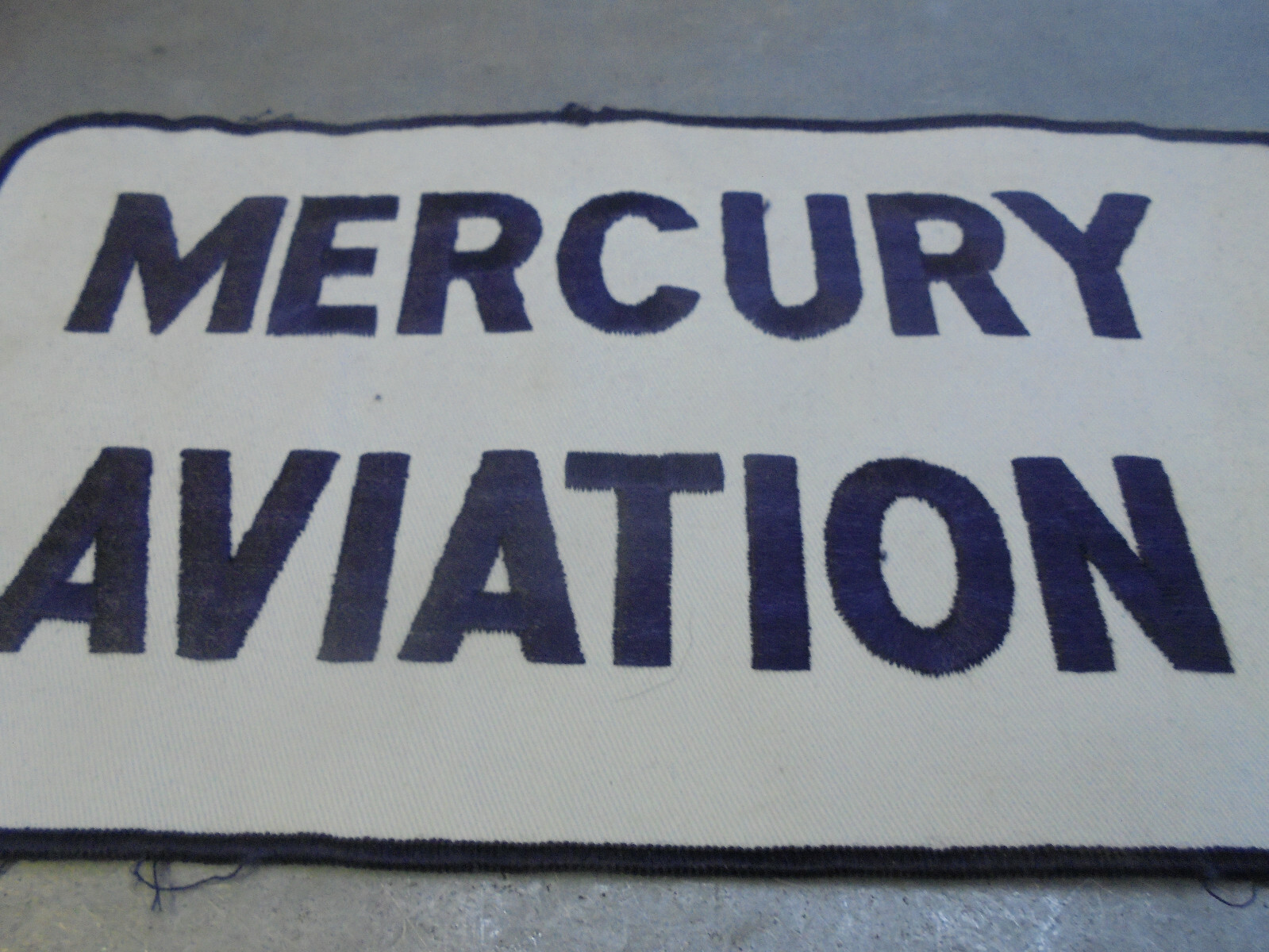 Vintage Large Mercury Aviation Cloth patch