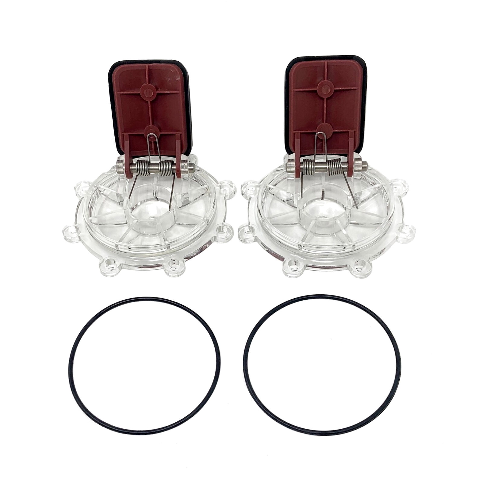2x Check Valve Cover Assembly Flapper Spring Seal Kit For Jandy 7056 7235 7305