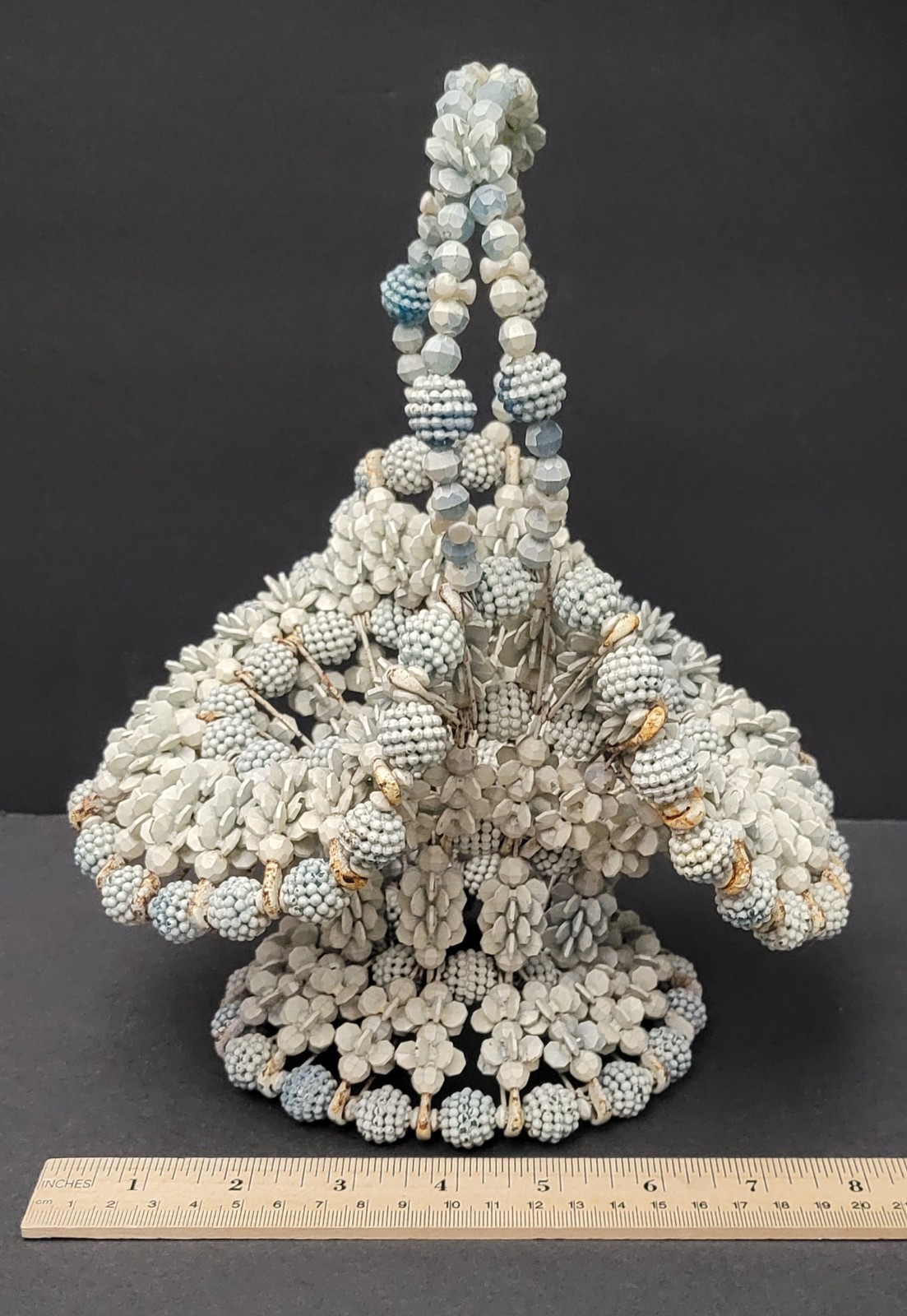 Vintage Beaded Basket