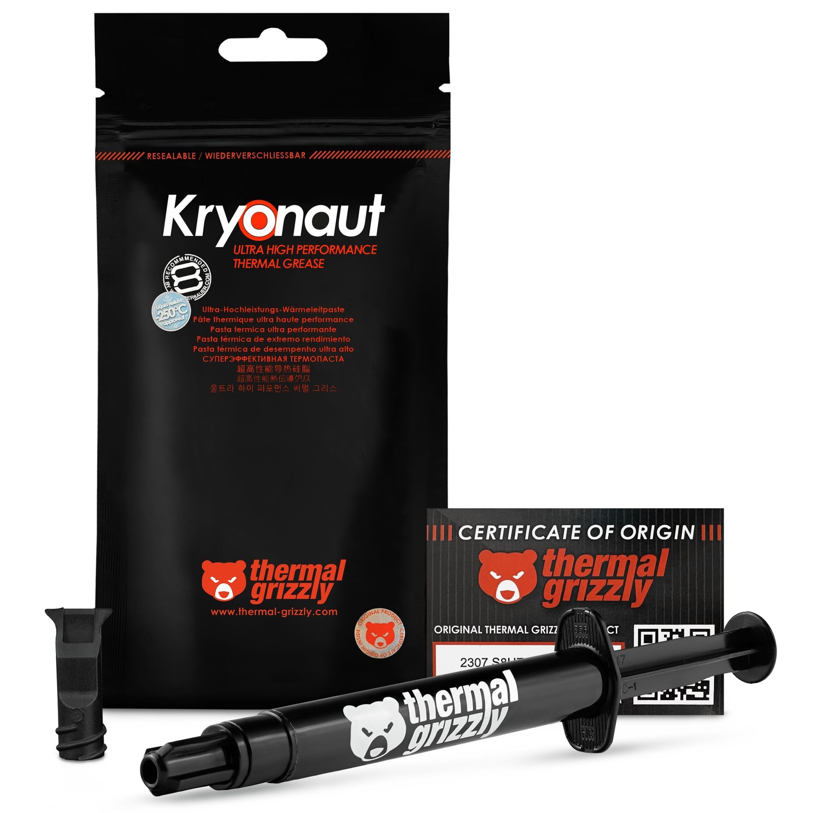 Thermal Grizzly Kryonaut - 5.55 Gram/1.5 ml - Extremly High Performance Therm...
