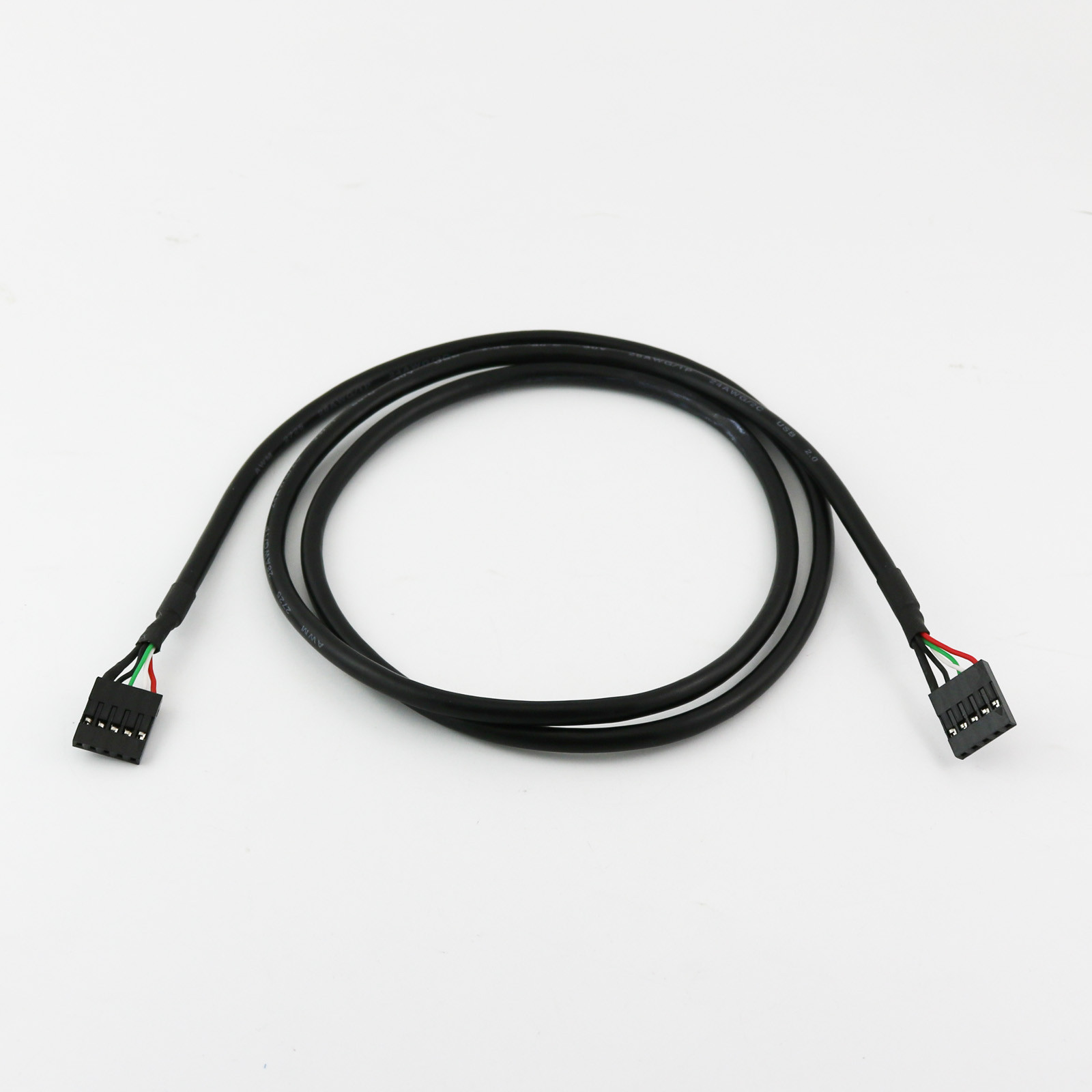 1x 1m Internal 5 pin female to female USB IDC Motherboard Header Cable Cord