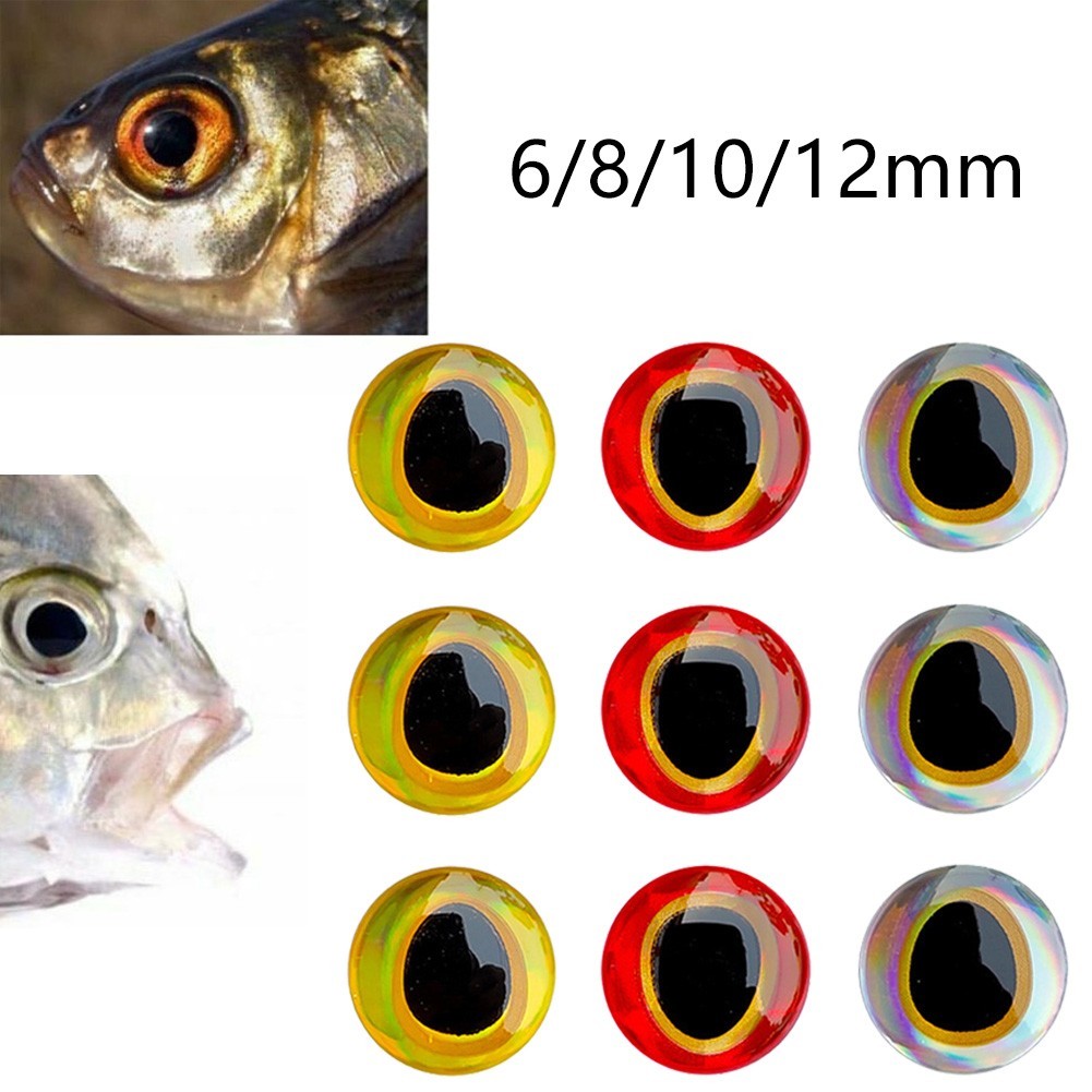 10mm Fishing Lure Eyes 12mm Eyes Fishing Lure Stickers Parts Practical