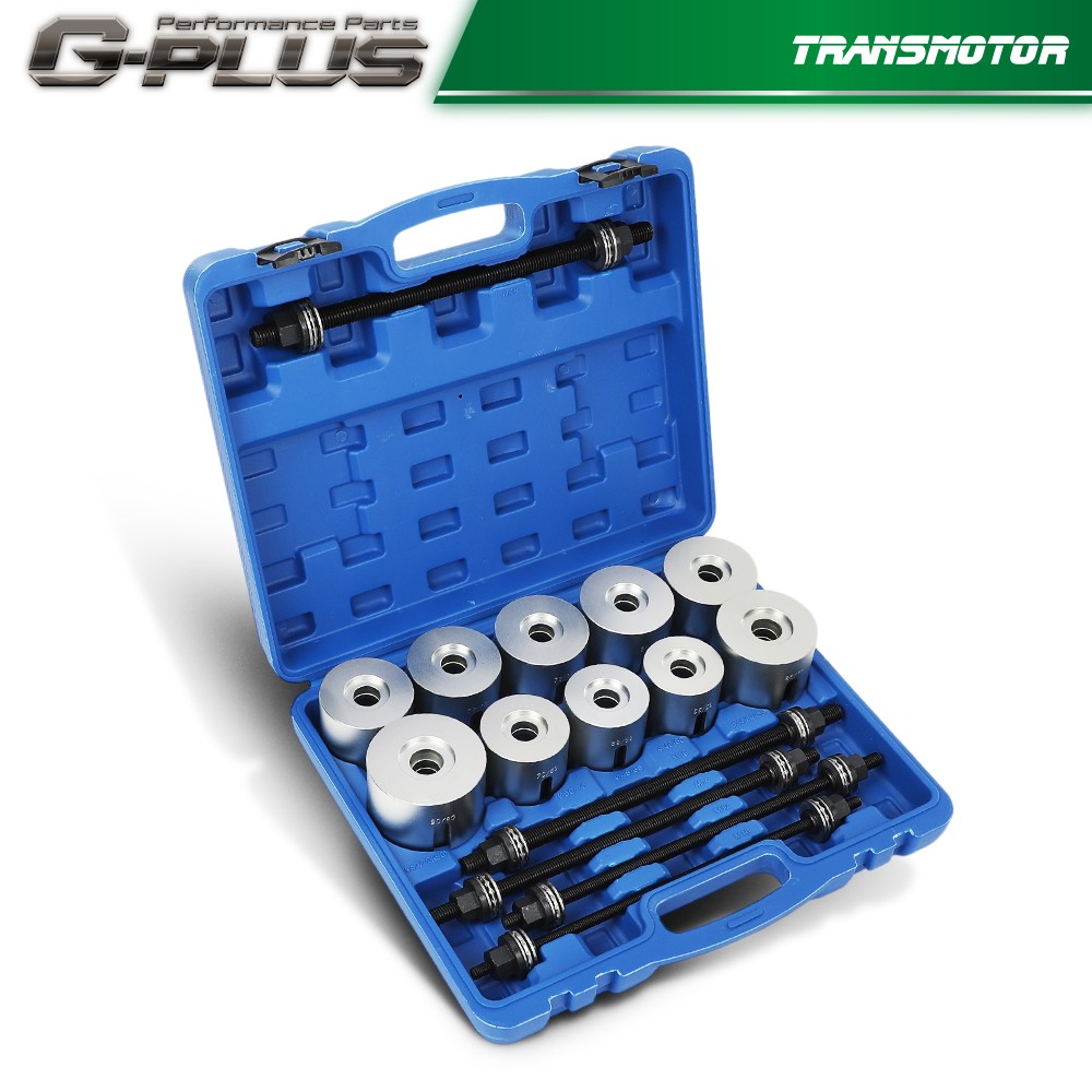 27 PCS Universal Press & Pull Sleeve Kit Bush Bearing Removal Insertion Tool Kit