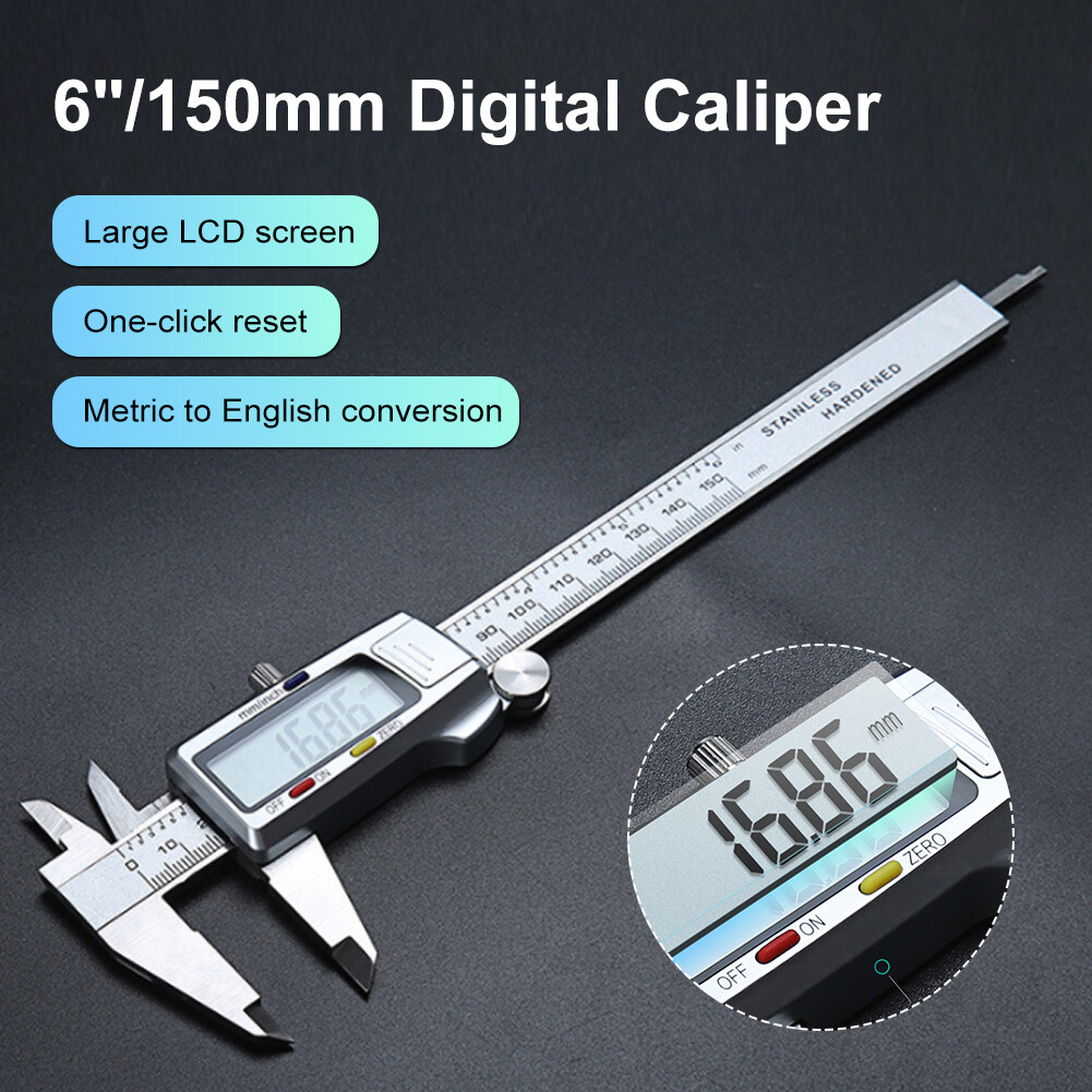 6" Digital ruler electronic caliper vernier caliper digital caliper micrometer